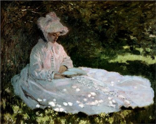 Photo:  Claude Monet, A Woman Reading
